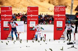 06.01.2015, Val Mustair, Switzerland (SUI): Sergey Turyshev (RUS), Emil Joensson (SWE), Erwan Kaeser (SUI), (l-r)  - FIS world cup cross-country, tour de ski, individual sprint, Val Mustair (SUI). www.nordicfocus.com. © Felgenhauer/NordicFocus. Every downloaded picture is fee-liable.