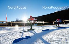 05.01.2015, Val Mustair, Switzerland (SUI): Alex Harvey (CAN), in the fast downhill - FIS world cup cross-country, tour de ski, training, Val Mustair (SUI). www.nordicfocus.com. © Felgenhauer/NordicFocus. Every downloaded picture is fee-liable.