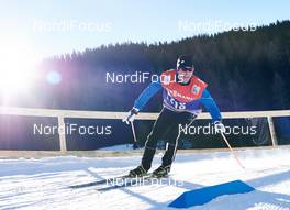 05.01.2015, Val Mustair, Switzerland (SUI): Jeff Ellis (CAN), having fun in the downhill - FIS world cup cross-country, tour de ski, training, Val Mustair (SUI). www.nordicfocus.com. © Felgenhauer/NordicFocus. Every downloaded picture is fee-liable.
