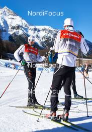 05.01.2015, Val Mustair, Switzerland (SUI): Emil Joensson (SWE), enjoys the swiss sun - FIS world cup cross-country, tour de ski, training, Val Mustair (SUI). www.nordicfocus.com. © Felgenhauer/NordicFocus. Every downloaded picture is fee-liable.