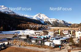 05.01.2015, Val Mustair, Switzerland (SUI): overview of the Team area in Val Mustair - FIS world cup cross-country, tour de ski, training, Val Mustair (SUI). www.nordicfocus.com. © Felgenhauer/NordicFocus. Every downloaded picture is fee-liable.