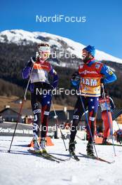 05.01.2015, Val Mustair, Switzerland (SUI): Sadie Bjornsen (USA) thinking about the right pair of skis - FIS world cup cross-country, tour de ski, training, Val Mustair (SUI). www.nordicfocus.com. © Felgenhauer/NordicFocus. Every downloaded picture is fee-liable.