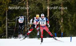 08.01.2015, Cortina-Toblach, Italy (ITA): Toni Livers (SUI), Bernhard Tritscher (AUT), Simen Andreas Sveen (NOR), (l-r)  - FIS world cup cross-country, tour de ski, pursuit men, Cortina-Toblach (ITA). www.nordicfocus.com. © Felgenhauer/NordicFocus. Every downloaded picture is fee-liable.