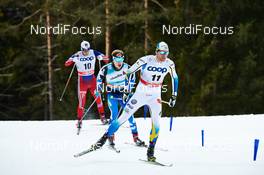 08.01.2015, Cortina-Toblach, Italy (ITA): Eldar Roenning (NOR), Iivo Niskanen (FIN), Daniel Richardsson (SWE), (l-r)  - FIS world cup cross-country, tour de ski, pursuit men, Cortina-Toblach (ITA). www.nordicfocus.com. © Felgenhauer/NordicFocus. Every downloaded picture is fee-liable.