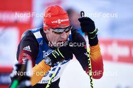 11.01.2015, Val di Fiemme, Italy (ITA): Rampa con i Campioni, popular race up to the Alpe Cermis, Frank Ullrich (GER), headcoach team germany - FIS world cup cross-country, tour de ski, final climb men, Val di Fiemme (ITA). www.nordicfocus.com. © Felgenhauer/NordicFocus. Every downloaded picture is fee-liable.