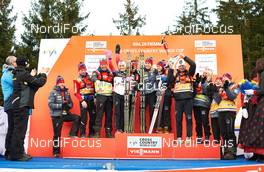 11.01.2015, Val di Fiemme, Italy (ITA): norwegian team - FIS world cup cross-country, tour de ski, final climb women, Val di Fiemme (ITA). www.nordicfocus.com. © Felgenhauer/NordicFocus. Every downloaded picture is fee-liable.