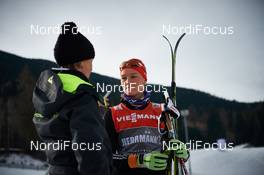 09.01.2015, Val di Fiemme, Italy (ITA): Denise Herrmann (GER) talking to Tanja Winterhalder (GER) - FIS world cup cross-country, tour de ski, mass men, Val di Fiemme (ITA). www.nordicfocus.com. © Felgenhauer/NordicFocus. Every downloaded picture is fee-liable.