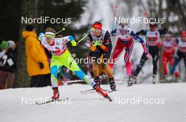 18.01.2015, Otepaeae, Estland (EST): Alenka Cebasek (SLO), Fischer, One Way, Alpina, Rottefella  followed by Hanna Kolb (GER), Madshus, Swix, Adidas - FIS world cup cross-country, team sprint, Otepaeae (EST). www.nordicfocus.com. © Laiho/NordicFocus. Every downloaded picture is fee-liable.