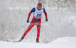 24.01.2015, Rybinsk, Russia (RUS): Emil Iversen (NOR), Fischer, Swix, Rottefella - FIS world cup cross-country, individual sprint, Rybinsk (RUS). www.nordicfocus.com. © Laiho/NordicFocus. Every downloaded picture is fee-liable.