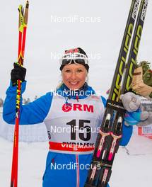 25.01.2015, Rybinsk, Russia (RUS): Riitta-Liisa Roponen (FIN), Fischer, Leki - FIS world cup cross-country, skiathlon women, Rybinsk (RUS). www.nordicfocus.com. © Laiho/NordicFocus. Every downloaded picture is fee-liable.