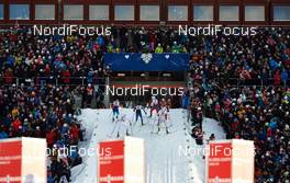 14.02.2015, Oestersund, Sweden (SWE): a men's quarterfinal in the first uphill - FIS world cup cross-country, individual sprint, Oestersund (SWE). www.nordicfocus.com. © Felgenhauer/NordicFocus. Every downloaded picture is fee-liable.