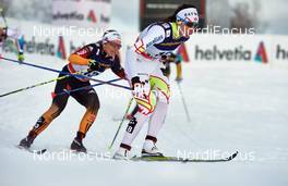 14.02.2015, Oestersund, Sweden (SWE): Sandra Ringwald (GER), Perianne Jones (CAN), (l-r)  - FIS world cup cross-country, individual sprint, Oestersund (SWE). www.nordicfocus.com. © Felgenhauer/NordicFocus. Every downloaded picture is fee-liable.