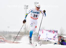 14.02.2015, Oestersund, Sweden (SWE): Teodor Peterson (SWE) - FIS world cup cross-country, individual sprint, Oestersund (SWE). www.nordicfocus.com. © Felgenhauer/NordicFocus. Every downloaded picture is fee-liable.