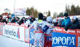 14.02.2015, Oestersund, Sweden (SWE): Alex Harvey (CAN), Finn Haagen Krogh (NOR), (l-r)  - FIS world cup cross-country, individual sprint, Oestersund (SWE). www.nordicfocus.com. © Felgenhauer/NordicFocus. Every downloaded picture is fee-liable.