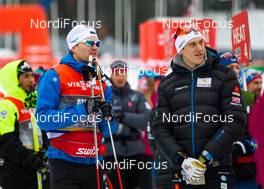 07.03.2015, Lahti, Finland (FIN): athletes were allowed to choose their own heat for the quarter final, (l-r) Peeter Kummel (EST) and Johan Edin (SWE), Rossignol, Swix, Rottefella, Craft - FIS world cup cross-country, individual sprint, Lahti (FIN). www.nordicfocus.com. © Laiho/NordicFocus. Every downloaded picture is fee-liable.