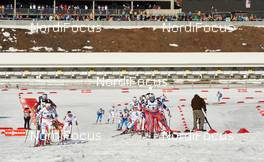 15.03.2015, Oslo, Norway (NOR): Charlotte Kalla (SWE), Heidi Weng (NOR), (l-r)  - FIS world cup cross-country, mass women, Oslo (NOR). www.nordicfocus.com. © Felgenhauer/NordicFocus. Every downloaded picture is fee-liable.