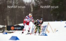 28.02.2015, Falun, Sweden (SWE): Martine Hagen (NOR), Celia Aymonier (FRA), (l-r)  - FIS nordic world ski championships, cross-country, 30km women, Falun (SWE). www.nordicfocus.com. © NordicFocus. Every downloaded picture is fee-liable.