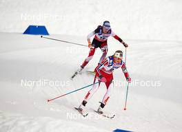 28.02.2015, Falun, Sweden (SWE): Teresa Stadlober (AUT), Martine Hagen (NOR), (l-r)  - FIS nordic world ski championships, cross-country, 30km women, Falun (SWE). www.nordicfocus.com. © NordicFocus. Every downloaded picture is fee-liable.