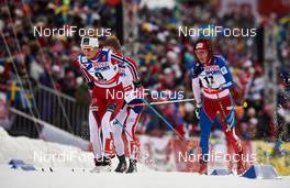 28.02.2015, Falun, Sweden (SWE): Martine Hagen (NOR), Eva Vrabcova-Nyvltova (CZE), (l-r)  - FIS nordic world ski championships, cross-country, 30km women, Falun (SWE). www.nordicfocus.com. © NordicFocus. Every downloaded picture is fee-liable.