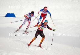 28.02.2015, Falun, Sweden (SWE): Elizabeth Stephen (USA), Eva Vrabcova-Nyvltova (CZE), Stefanie Boehler (GER), (l-r)  - FIS nordic world ski championships, cross-country, 30km women, Falun (SWE). www.nordicfocus.com. © NordicFocus. Every downloaded picture is fee-liable.