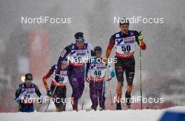 01.03.2015, Falun, Sweden (SWE): Akira Lenting (JPN), Sebastian Eisenlauer (GER), (l-r)  - FIS nordic world ski championships, cross-country, 50km men, Falun (SWE). www.nordicfocus.com. © NordicFocus. Every downloaded picture is fee-liable.