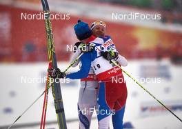 01.03.2015, Falun, Sweden (SWE): Lukas Bauer (CZE), Martin Bajcicak (SVK), (l-r)  - FIS nordic world ski championships, cross-country, 50km men, Falun (SWE). www.nordicfocus.com. © NordicFocus. Every downloaded picture is fee-liable.
