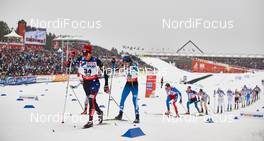 01.03.2015, Falun, Sweden (SWE): Noah Hoffman (USA), Matti Heikkinen (FIN), (l-r)  - FIS nordic world ski championships, cross-country, 50km men, Falun (SWE). www.nordicfocus.com. © NordicFocus. Every downloaded picture is fee-liable.