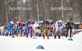 01.03.2015, Falun, Sweden (SWE): Tim Tscharnke (GER), Calle Halfvarsson (SWE), (l-r)  - FIS nordic world ski championships, cross-country, 50km men, Falun (SWE). www.nordicfocus.com. © NordicFocus. Every downloaded picture is fee-liable.