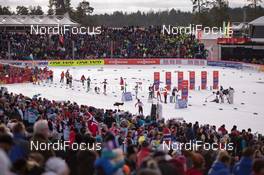 19.02.2015, Falun, Sweden (SWE):  Overview over the cross country stadium of Falun with the sprint start area - FIS nordic world ski championships, cross-country, individual sprint, Falun (SWE). www.nordicfocus.com. © NordicFocus. Every downloaded picture is fee-liable.
