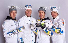 27.02.2015, Falun, Sweden (SWE): Calle Halfvarsson (SWE), Daniel Richardsson (SWE), Marcus Hellner (SWE), Johan Olsson (SWE), (l-r)  - FIS nordic world ski championships, cross-country, medals, Falun (SWE). www.nordicfocus.com. © NordicFocus. Every downloaded picture is fee-liable.