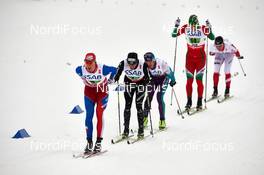 27.02.2015, Falun, Sweden (SWE): Martin Jaks (CZE), Dario Cologna (SUI), (l-r)  - FIS nordic world ski championships, cross-country, 4x10km men, Falun (SWE). www.nordicfocus.com. © NordicFocus. Every downloaded picture is fee-liable.