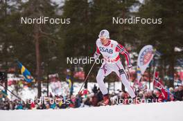 27.02.2015, Falun, Sweden (SWE): Anders Gloeersen (NOR) - FIS nordic world ski championships, cross-country, 4x10km men, Falun (SWE). www.nordicfocus.com. © NordicFocus. Every downloaded picture is fee-liable.