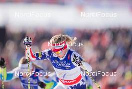 22.02.2015, Falun, Sweden (SWE): Jessica Diggins (USA) - FIS nordic world ski championships, cross-country, team sprint, Falun (SWE). www.nordicfocus.com. © NordicFocus. Every downloaded picture is fee-liable.