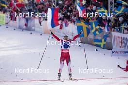 22.02.2015, Falun, Sweden (SWE): Maiken Caspersen Falla (NOR) - FIS nordic world ski championships, cross-country, team sprint, Falun (SWE). www.nordicfocus.com. © NordicFocus. Every downloaded picture is fee-liable.