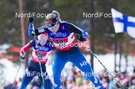 22.02.2015, Falun, Sweden (SWE): Riikka Sarasoja-Lilja (FIN) - FIS nordic world ski championships, cross-country, team sprint, Falun (SWE). www.nordicfocus.com. © NordicFocus. Every downloaded picture is fee-liable.