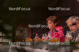 18.02.2015, Falun, Sweden (SWE): Sarah Lewis (GBR) FIS secretary general - FIS nordic world ski championships, cross-country, training, Falun (SWE). www.nordicfocus.com. © NordicFocus. Every downloaded picture is fee-liable.