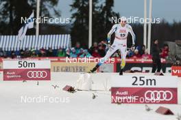 28.11.2015, Ruka, Finland (FIN): Athletes passing by Audi tabs   - FIS world cup cross-country, 10km men, Ruka (FIN). www.nordicfocus.com. © Modica/NordicFocus. Every downloaded picture is fee-liable.