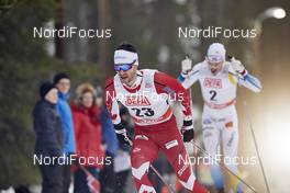 28.11.2015, Ruka, Finland (FIN): Alex Harvey (CAN), Martin Johansson (SWE), (l-r)  - FIS world cup cross-country, 10km men, Ruka (FIN). www.nordicfocus.com. © Felgenhauer/NordicFocus. Every downloaded picture is fee-liable.