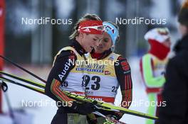 29.11.2015, Ruka, Finland (FIN): Denise Herrmann (GER), Nicole Fessel (GER), (l-r)  - FIS world cup cross-country, 10km women, Ruka (FIN). www.nordicfocus.com. © Felgenhauer/NordicFocus. Every downloaded picture is fee-liable.