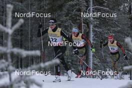29.11.2015, Ruka, Finland (FIN): Nathalie Von Siebenthal (SUI), Nicole Fessel (GER), Denise Herrmann (GER), (l-r)  - FIS world cup cross-country, 10km women, Ruka (FIN). www.nordicfocus.com. © Modica/NordicFocus. Every downloaded picture is fee-liable.