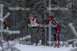 29.11.2015, Ruka, Finland (FIN): Denise Herrmann (GER), Justyna Kowalczyk (POL), (l-r)  - FIS world cup cross-country, 10km women, Ruka (FIN). www.nordicfocus.com. © Modica/NordicFocus. Every downloaded picture is fee-liable.