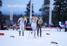29.11.2015, Ruka, Finland (FIN): Hanna Falk (SWE), Sadie Bjornsen (USA), Nicole Fessel (GER), (l-r)  - FIS world cup cross-country, 10km women, Ruka (FIN). www.nordicfocus.com. © Felgenhauer/NordicFocus. Every downloaded picture is fee-liable.