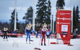 29.11.2015, Ruka, Finland (FIN): Anne Kylloenen (FIN), Kathrine Rolsted Harsem (NOR), (l-r)  - FIS world cup cross-country, 10km women, Ruka (FIN). www.nordicfocus.com. © Felgenhauer/NordicFocus. Every downloaded picture is fee-liable.