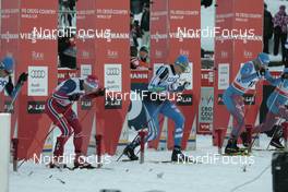 27.11.2015, Ruka, Finland (FIN): Start of finals   - FIS world cup cross-country, individual sprint, Ruka (FIN). www.nordicfocus.com. © Modica/NordicFocus. Every downloaded picture is fee-liable.