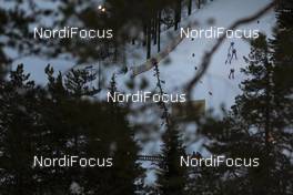 27.11.2015, Ruka, Finland (FIN): Athletes into the Finnish forest   - FIS world cup cross-country, individual sprint, Ruka (FIN). www.nordicfocus.com. © Modica/NordicFocus. Every downloaded picture is fee-liable.
