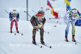 27.11.2015, Ruka, Finland (FIN): Hanna Kolb (GER), Evgenia Shapovalova (RUS) - FIS world cup cross-country, individual sprint, Ruka (FIN). www.nordicfocus.com. © Felgenhauer/NordicFocus. Every downloaded picture is fee-liable.