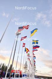 27.11.2015, Ruka, Finland (FIN): flags   - FIS world cup cross-country, individual sprint, Ruka (FIN). www.nordicfocus.com. © Felgenhauer/NordicFocus. Every downloaded picture is fee-liable.
