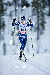 27.11.2015, Ruka, Finland (FIN): Yerdos Akhmadiyev (KAZ) - FIS world cup cross-country, individual sprint, Ruka (FIN). www.nordicfocus.com. © Felgenhauer/NordicFocus. Every downloaded picture is fee-liable.