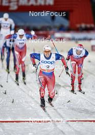 27.11.2015, Ruka, Finland (FIN): Petter Northug (NOR), Sondre Turvoll Fossli (NOR), Eirik Brandsdal (NOR), (l-r)  - FIS world cup cross-country, individual sprint, Ruka (FIN). www.nordicfocus.com. © Felgenhauer/NordicFocus. Every downloaded picture is fee-liable.