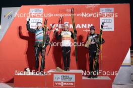27.11.2015, Ruka, Finland (FIN): Stina Nilsson (SWE), Maiken Caspersen Falla (NOR), Ragnhild Haga (NOR), (l-r), (l-r) - FIS world cup cross-country, individual sprint, Ruka (FIN). www.nordicfocus.com. © Modica/NordicFocus. Every downloaded picture is fee-liable.